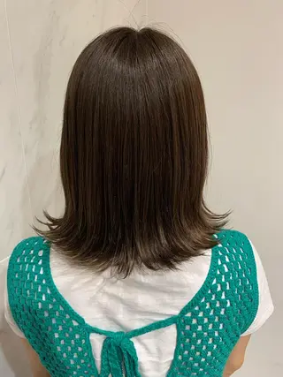 ミディアム カラー TENELE所属・チバ タクミのヘアスタイル