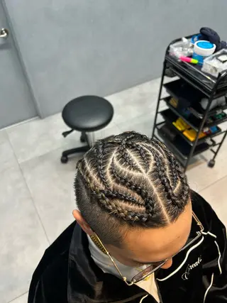 ショート ヘアアレンジ メンズ ブラックヘア🧜‍♂ 😈itsuki👿のヘアスタイル