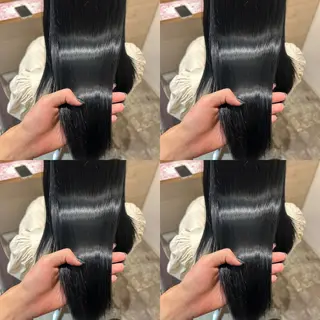 ロング カラー ヘアアレンジ 💎韓国レイヤー ×エクステゆうま💎のヘアスタイル