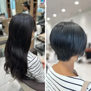 ショート 🐈‍⬛SARA🎀 メンズ縮毛矯正のヘアスタイル