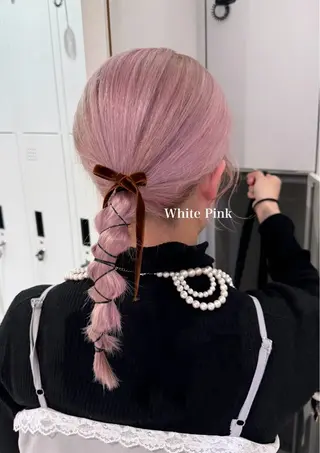 ロング カラー mao/天神ブリーチ ハイトーンカラーのヘアスタイル