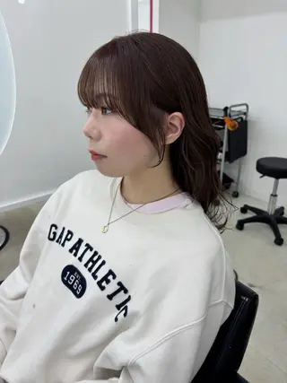 ミディアム カラー 冨木 雄斗のヘアスタイル