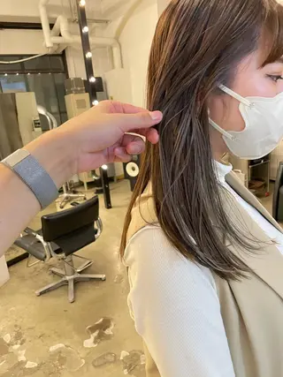 セミロング 細山田 りゅうせいのヘアスタイル