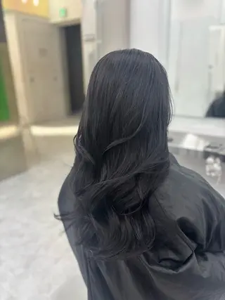 ロング カラー 韓国風暗髪ヘア🤍 🫧MIREIのヘアスタイル