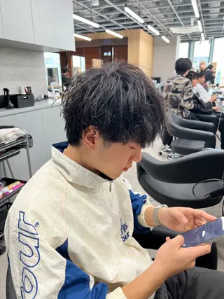 ショート カラー パーマ メンズ 🔥札幌No.1🥇 パーマ特化美容師🔥のヘアスタイル