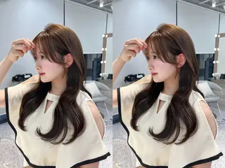 ロング 🎀透明感ブラウ ンshizuka🎀のヘアスタイル