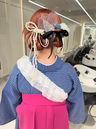 ヘアアレンジ ヘアセット🎀耳つぼ 👂💎MONAMIのヘアスタイル