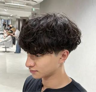 ショート パーマ メンズ 【メンズ特化】 池田大成✂︎のヘアスタイル