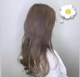 ロング 顔まわりレイヤー/ bob及川亜沙美のヘアスタイル