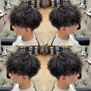 ショート メンズ ⚡️メンズパーマ特化 mens支持◎/忠地のヘアスタイル