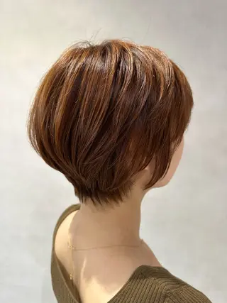 ショート カラー 💎ハイライトカラー /髪質改善カラー💎のヘアスタイル