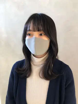 セミロング ❤︎︎韓国ヘア❤︎︎ 𝑺𝒉𝒊𝒉𝒐のヘアスタイル