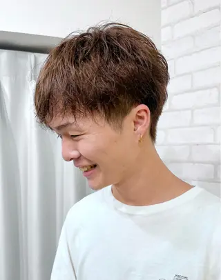 ショート カラー パーマ メンズ abilita RIKIYAのヘアスタイル