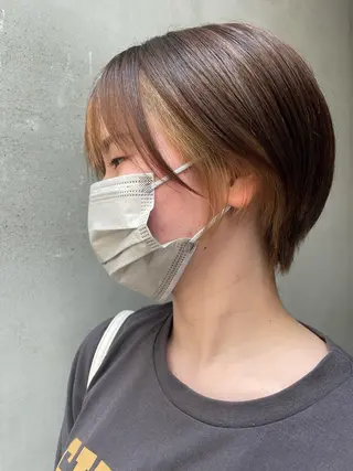 ショート 京都美容師 塩のヘアスタイル