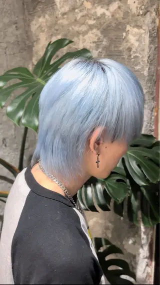 ショート カラー メンズ ハイトーン特化🌟 カワシマシュンスケのヘアスタイル