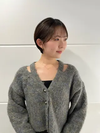 ショート モテヘア/グレージュ /ボブ/前原汐🎐のヘアスタイル