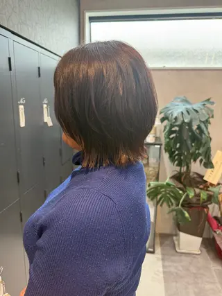 ミディアム 森本峻介 ボブ/透明感カラーのヘアスタイル