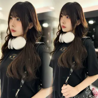 カラー 𝑿𝑬𝑵𝑨 𝐿𝑈𝑁𝐴のヘアスタイル