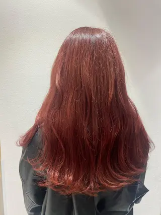 ロング カラー 🕯コバ/レイヤー/ 美髪縮毛🕯のヘアスタイル