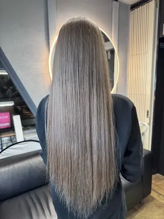 セミロング カラー dao/ミルクティー /ブラウン/ブロンドのヘアスタイル