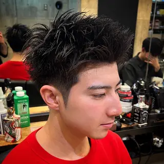 ショート メンズ BINGO HAIR WORKS 【ビンゴヘアワークス】所属・🎱メンズフェード 特化HYOGA🎱のヘアスタイル