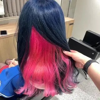 ロング カラー GO TODAY SHARE SALON 原宿本店所属・ブリーチ/ハイトーン 艶カラー/ユリナのヘアスタイル