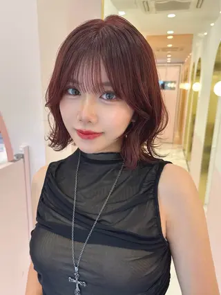 ミディアム カラー リルミーミュエナ💎 大須/矢場町/上前津のヘアスタイル