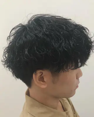 ショート パーマ メンズ 小林 優太　メンズパーマ✨のヘアスタイル