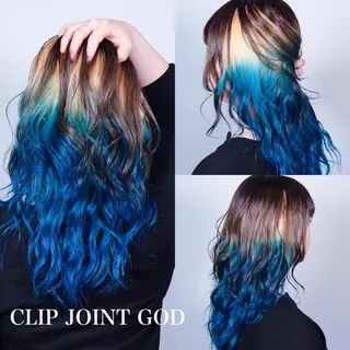 ロング カラー 今泉 周のヘアスタイル