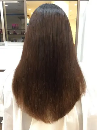 ロング カラー apsee所属・杉本 らなのヘアスタイル