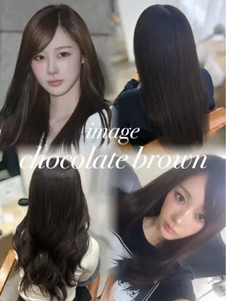 カラー チョコカラー🤎 韓国風/MIHOのヘアスタイル
