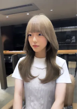 ロング カラー 韓国ヘア/レイヤー /大嶽佑馬のヘアスタイル