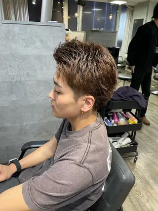 メンズ Rena/ショート /ワンホンヘアのヘアスタイル