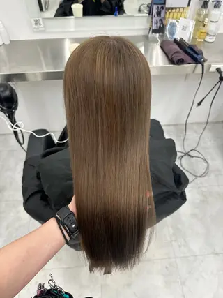 カラー 透ける透明感カラー 🤍anju🎀のヘアスタイル