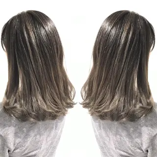 セミロング カラー ショートヘア💫 ハイトーン西田拓馬のヘアスタイル