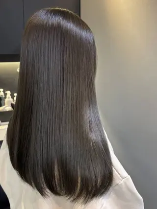 カラー セミロング E N T E R所属・🌕髪質改善/透明感 @ENTER大名のヘアスタイル