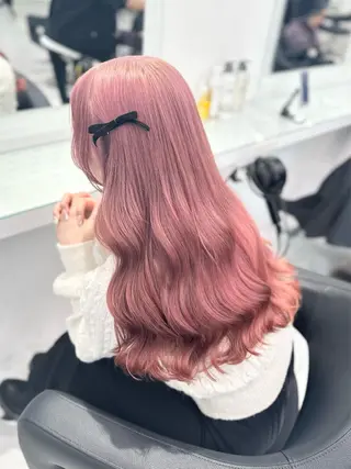 ロング カラー トレンド暖色ヘア🍒 miu🍒のヘアスタイル