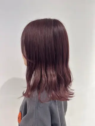 セミロング カラー 大西 暦のヘアスタイル