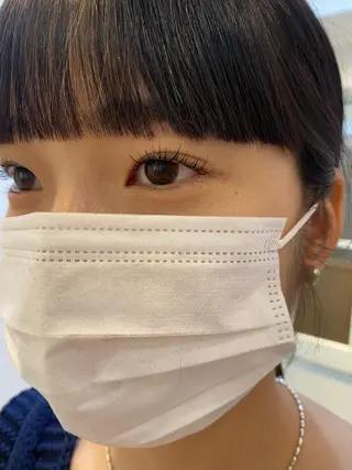 マツエク・マツパ ブリーチなしカラー ダブルカラーエクステのヘアスタイル