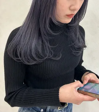 セミロング カラー ハイトーン/韓国風 🤍Nacchi🐈のマツエク・マツパデザイン