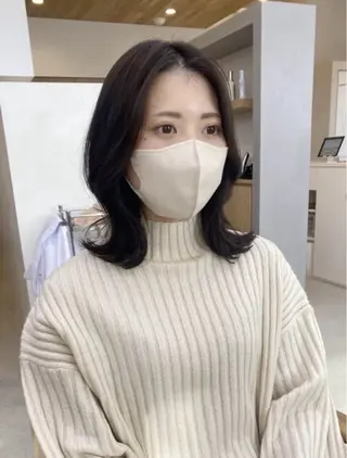 セミロング カラー runa|color 🩰straightのヘアスタイル