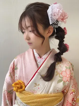 ヘアアレンジ 透明感カラー🫧🌈 似合わせカット✂︎のヘアスタイル