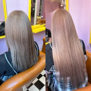 セミロング チビ編み込みエクステ どぅ〜す/YUIのヘアスタイル