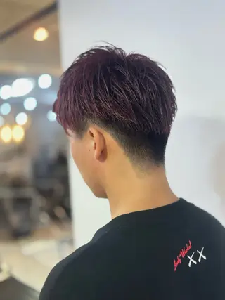 ショート カラー メンズ 飯田 晟恭のヘアスタイル