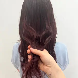 ロング カラー Shalu 相模大野店所属・💜にしむら みく💜のヘアスタイル