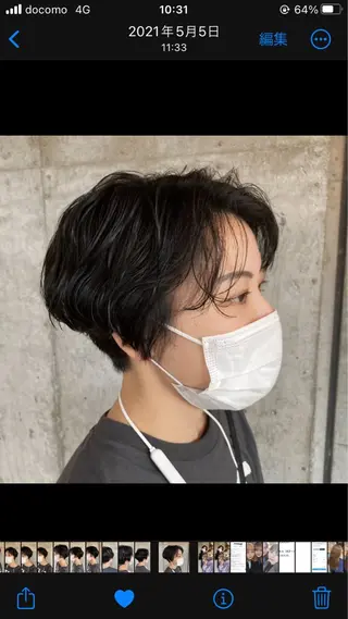 ショート 横浜美容室／暖色系 michika🌹のヘアスタイル