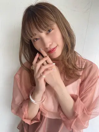 ミディアム 🍃透明感スタイル ｙｕ-ｋａ🍃のヘアスタイル