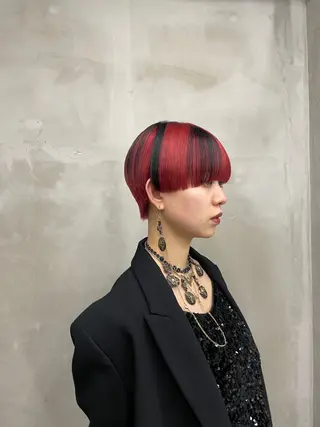 ショート カラー 🎨白髪染め/ 白髪ぼかし/近藤怜那のヘアスタイル