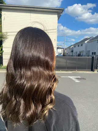 セミロング カラー 🪼高評価🪼 💎柴崎の藤咲💎のヘアスタイル