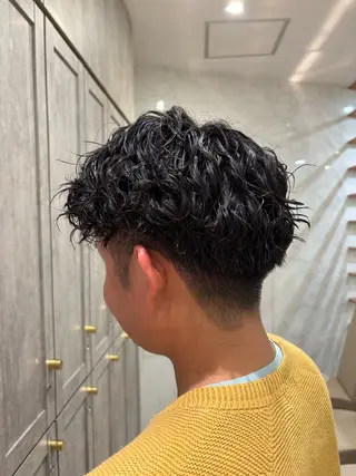 パーマ メンズ かどたはるな レイヤー/パーマのヘアスタイル